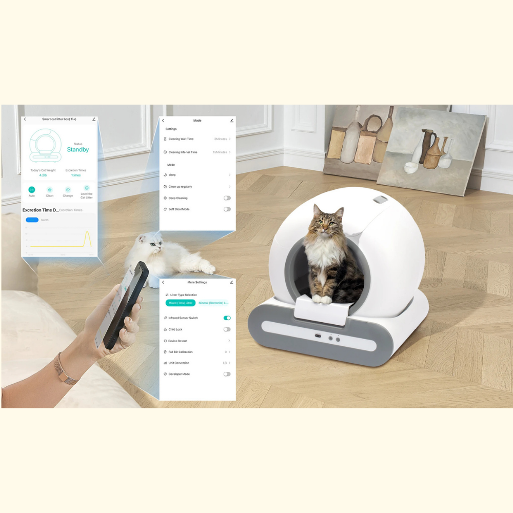 Bac à Litière Automatique Premium