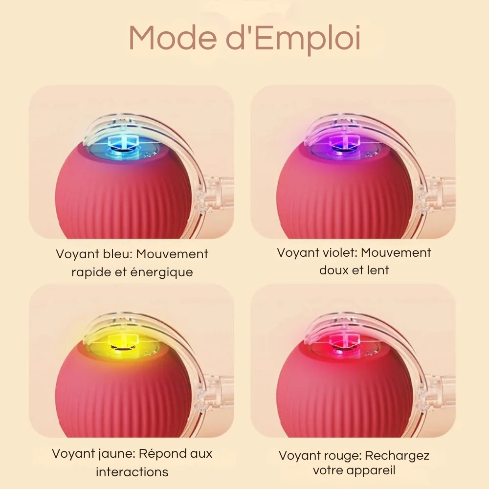 Balle Interactive Intelligente Rechargeable