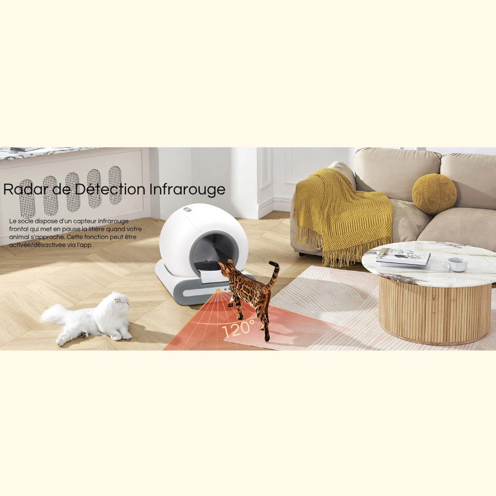 Bac à Litière Automatique Premium