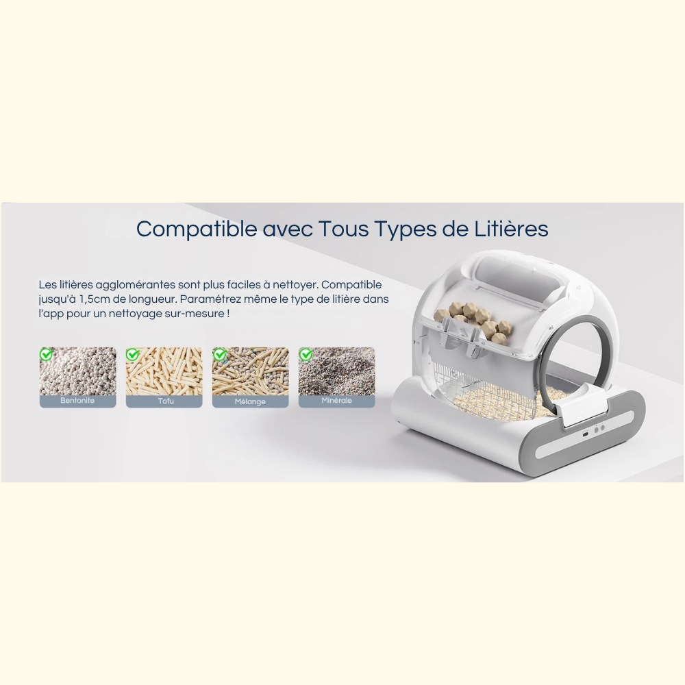 Bac à Litière Automatique Premium